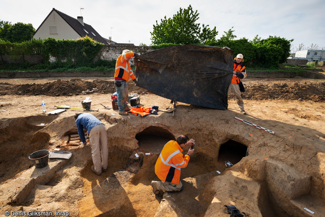 Groupe de fours &agrave; pain m&eacute;rovingiens &agrave; Moussy-Le-Neuf (Seine-et-Marne)