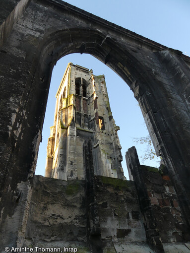 Vue de la tour de l'&eacute;glise Saint-Pierre-du-Ch&acirc;tel &agrave; Rouen (Seine-Maritime)