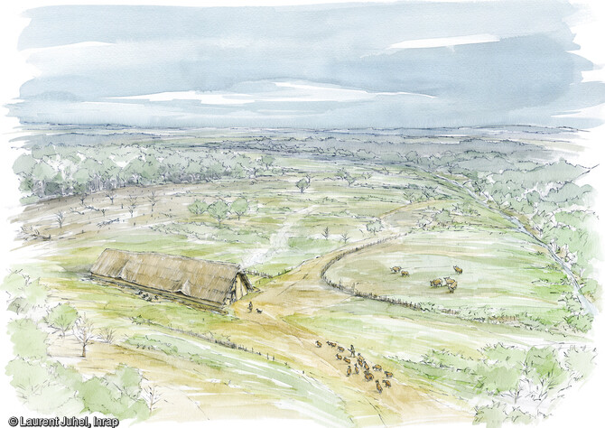 Maison du Néolithique ancien de Châteaugiron ( Ille-et-Vilaine).