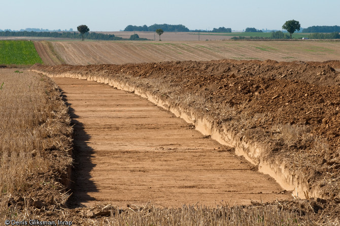 Diagnostics arch&eacute;ologiques &agrave; Marquion (Pas-de-Calais), sur le canal Seine-Nord Europe, 2009.
