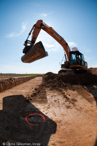 Diagnostics arch&eacute;ologiques &agrave; Marquion (Pas-de-Calais), sur le canal Seine-Nord Europe, 2009.