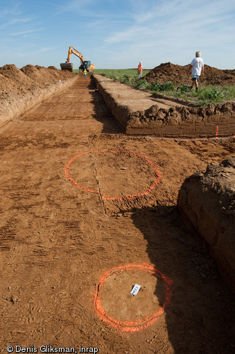Diagnostics arch&eacute;ologiques &agrave; Marquion (Pas-de-Calais) sur le canal Seine-Nord Europe, 2009.&nbsp;