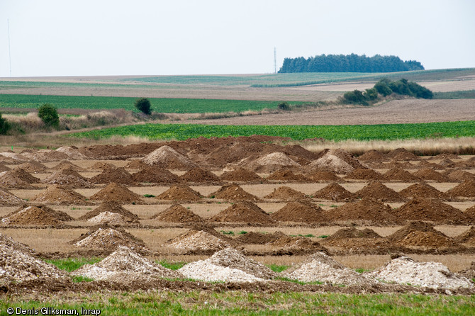 Diagnostic arch&eacute;ologique &agrave; Etricourt-Manancourt (Somme) sur le trac&eacute; du canal Seine-Nord Europe, 2009.