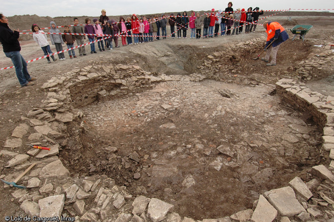 P&eacute;diluve&nbsp;de la villa gallo-romaine de Conthil (Moselle), occup&eacute;e de la premi&egrave;re moiti&eacute; du Ier si&egrave;cle au milieu du IIIe si&egrave;cle de notre &egrave;re, 2009. 