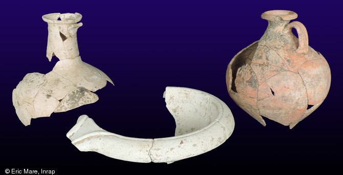 C&eacute;ramiques gallo-romaines mises au jour dans l'enclos de l'&eacute;tablissement agricole d'Auvers-le-Hamon (Sarthe), Ier-IIe&nbsp;s. de notre &egrave;re, 2013.