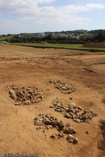 S&eacute;pultures de l'&acirc;ge du Bronze, Kervouyec, Quimper (Finist&egrave;re), 2011.